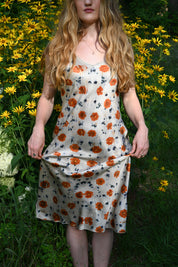Flower Dyed ✿ Silk Slip Dress