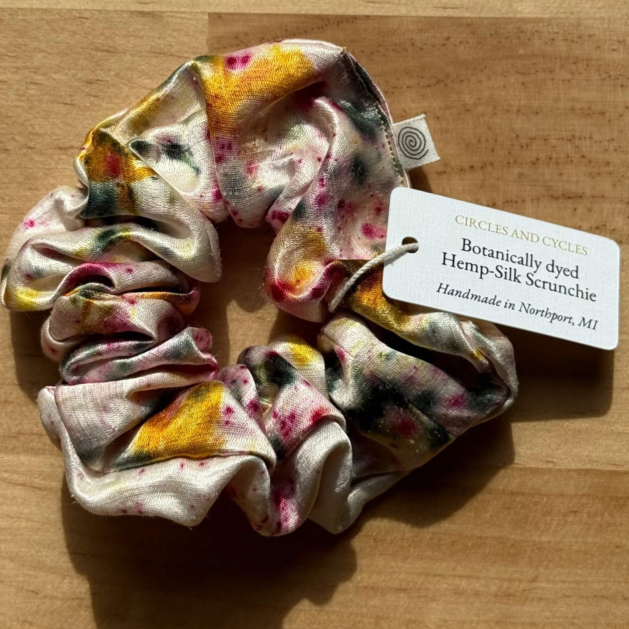 Plant Dyed Scrunchies - Circles and Cycles